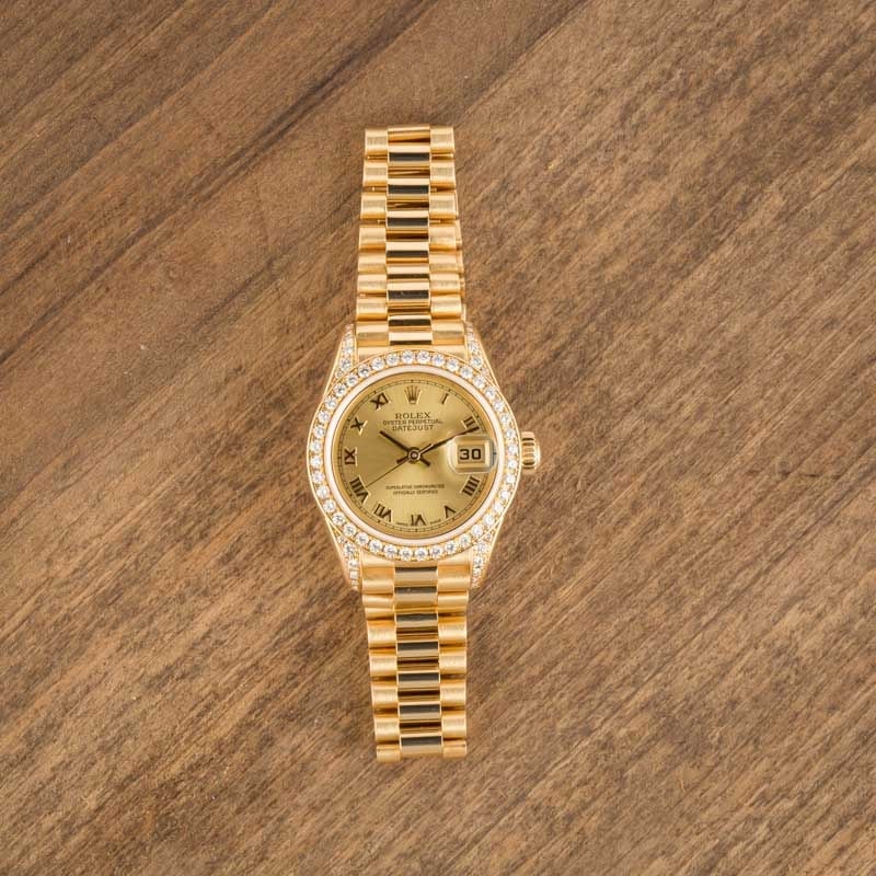 Ladies Rolex President 79238 18k Yellow Gold