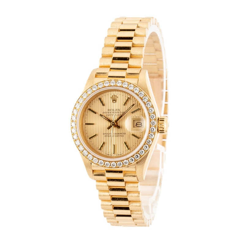 Lady Rolex Datejust 69178 Diamond Bezel