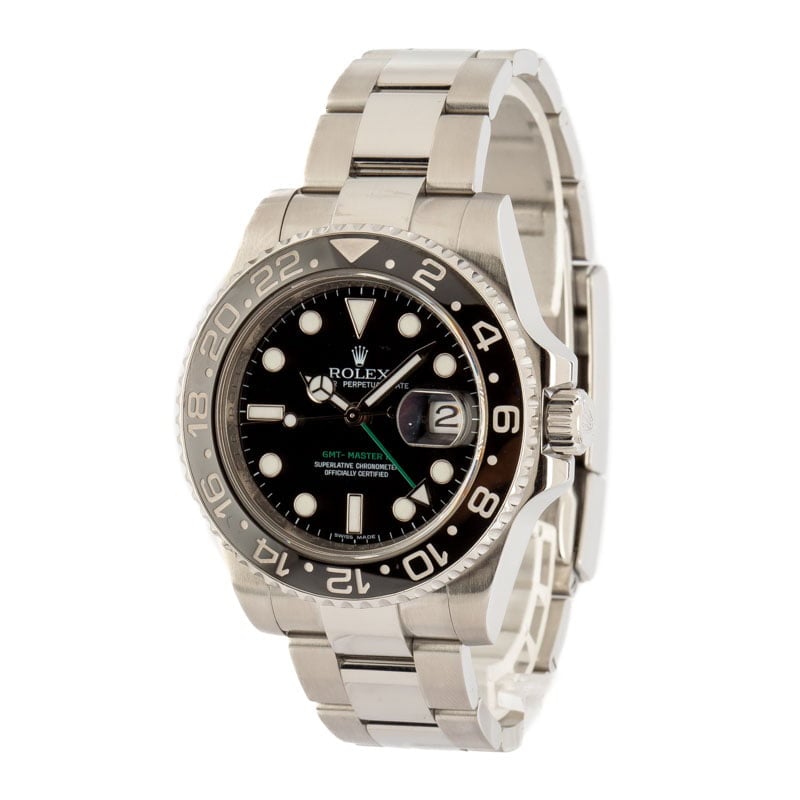 Rolex gmt shop green hand