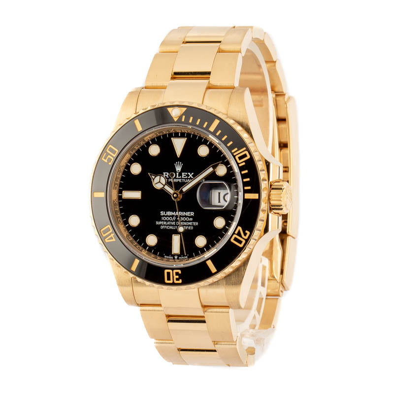 Rolex Submariner Date 126618 Yellow Gold Watches For 2020