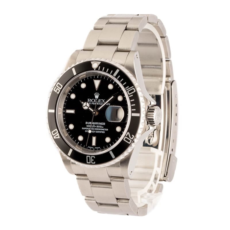 Buy Used Rolex Submariner 16610 | Bob's Watches - Sku: 155169