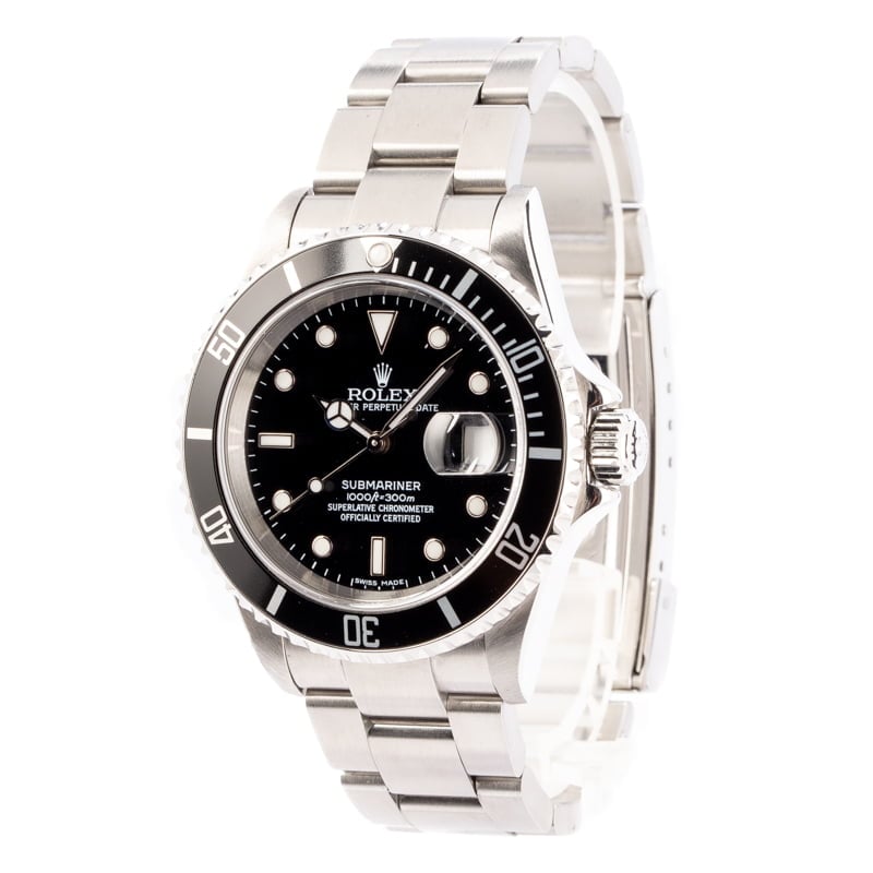 Rolex Submariner 16610T Black Dial