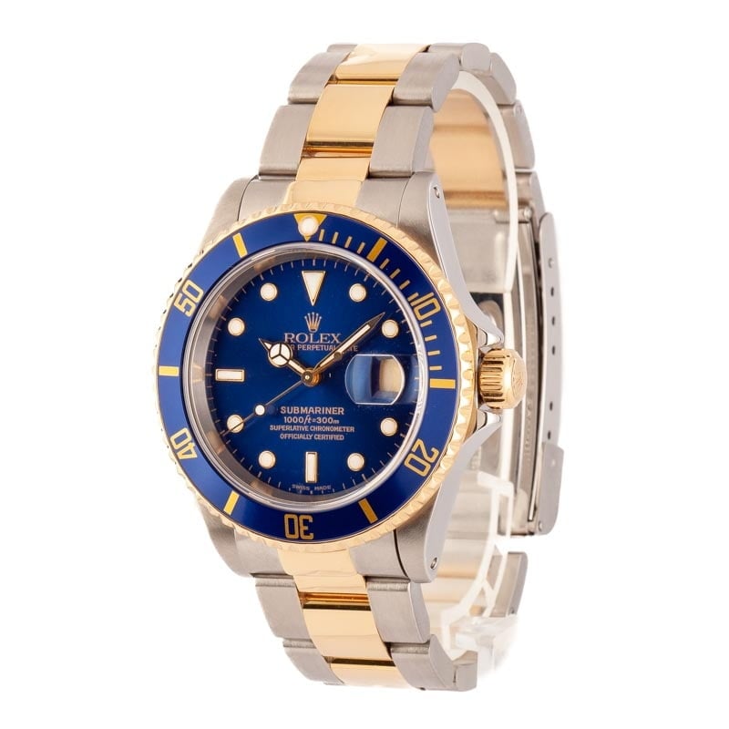 Rolex Submariner 16613 Blue Luminous Dial