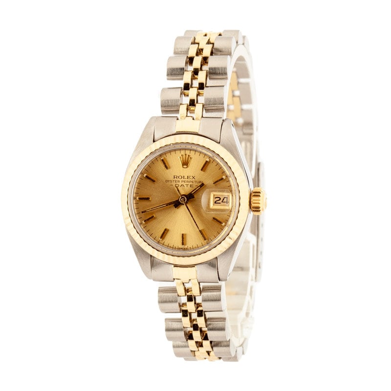 Ladies Rolex Date 6917 Steel & Yellow Gold