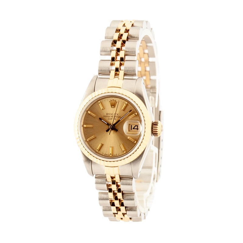 Ladies Rolex Date 69173 Steel & Yellow Gold