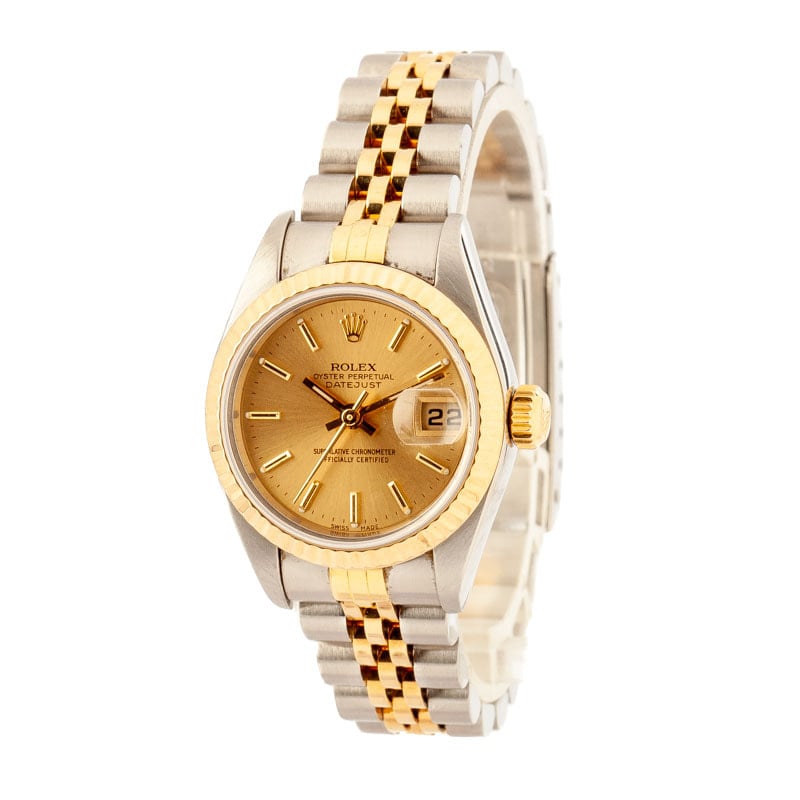 Ladies Rolex Datejust ref 79173 Champagne Dial