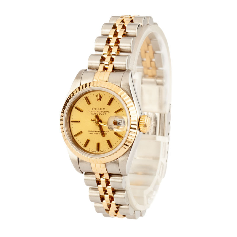 Datejust Ladies Rolex 69173 Champagne Dial