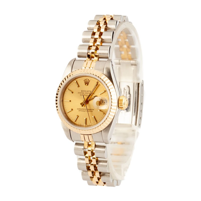 Ladies 26MM Rolex Datejust 69173 Champagne