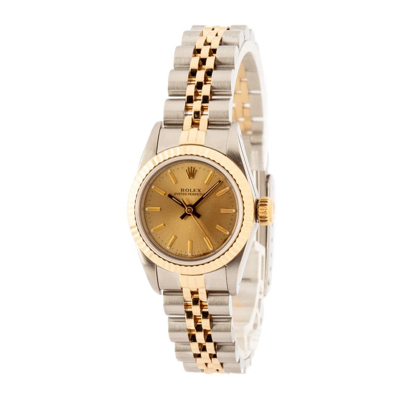 Rolex Oyster Perpetual 67193 Champagne Dial