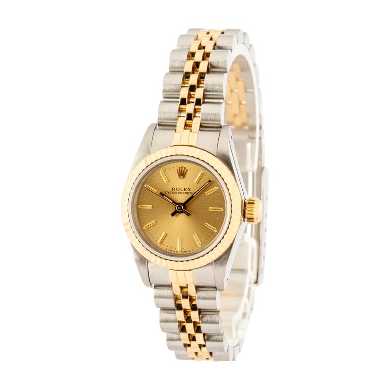 Rolex Oyster Perpetual 67193 Champagne Dial