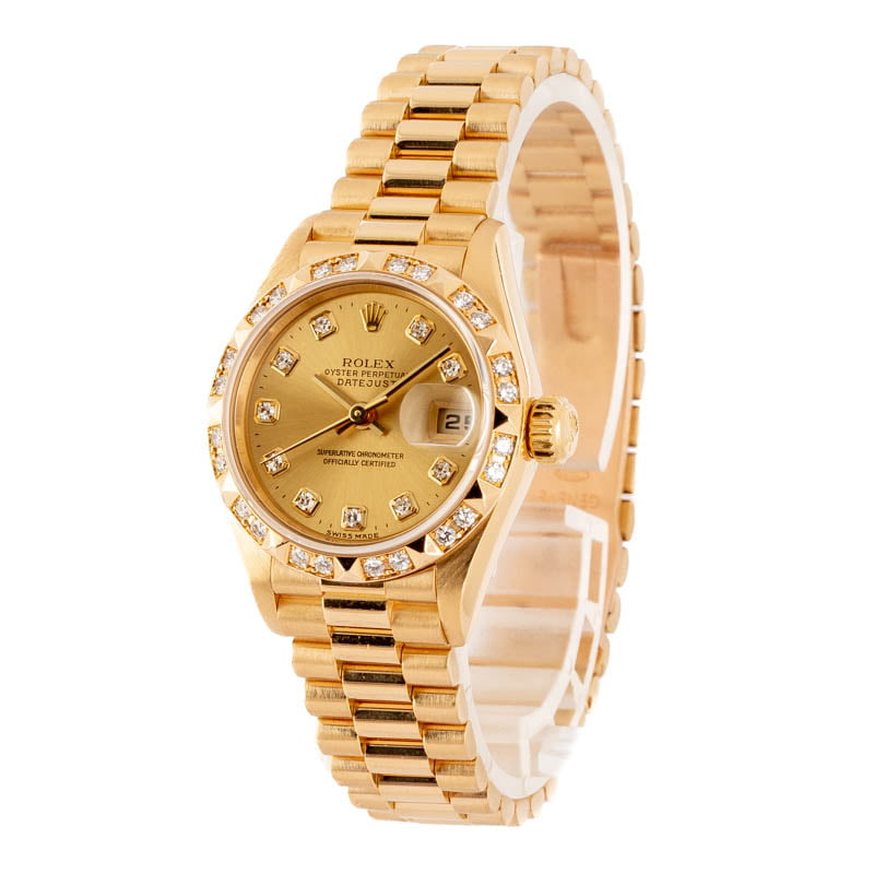 Ladies Rolex President 79258 Diamond