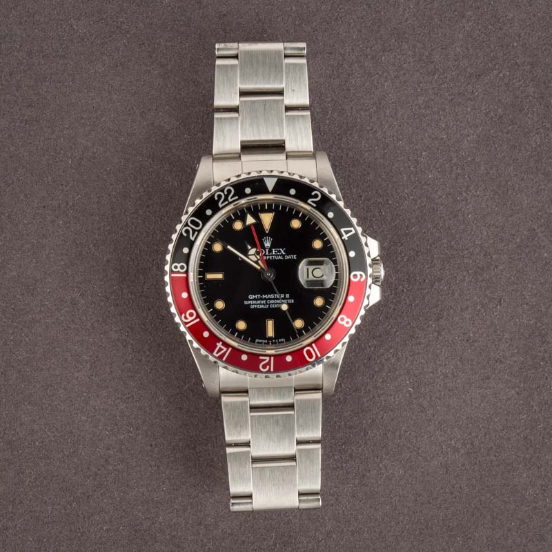 Rolex GMT-Master II Ref 16760 Stainless Steel Coke