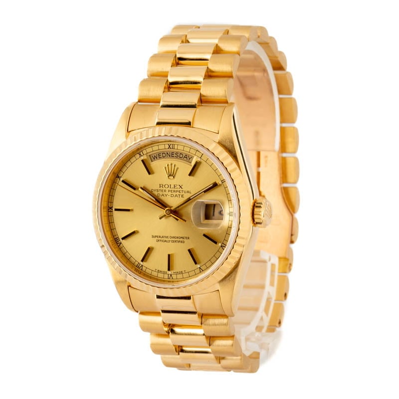 Rolex President 18238 Day-Date 18k Yellow Gold