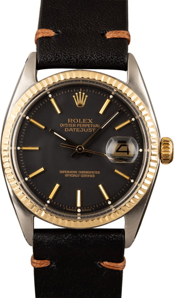 Rolex Vintage Datejust 1601 Black Dial