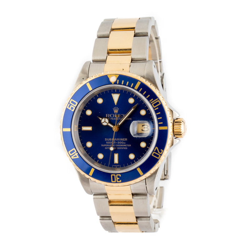 Two Tone Submariner 16613 Blue