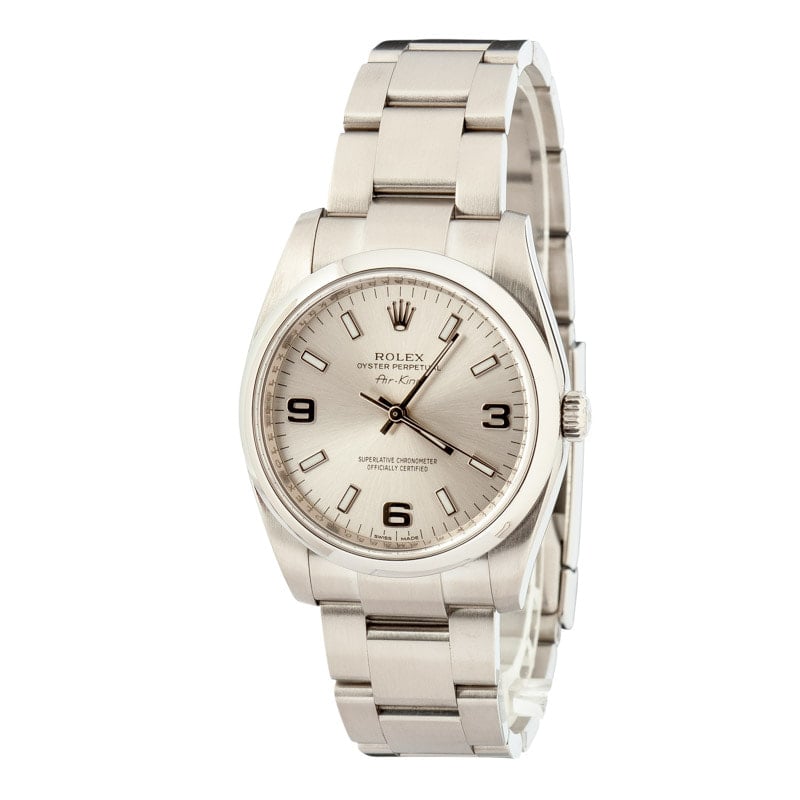 Rolex Air-King 114200 Silver Dial