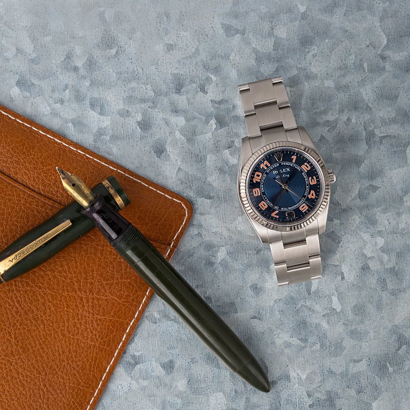 Rolex Air-King 114234 Blue Concentric Dial