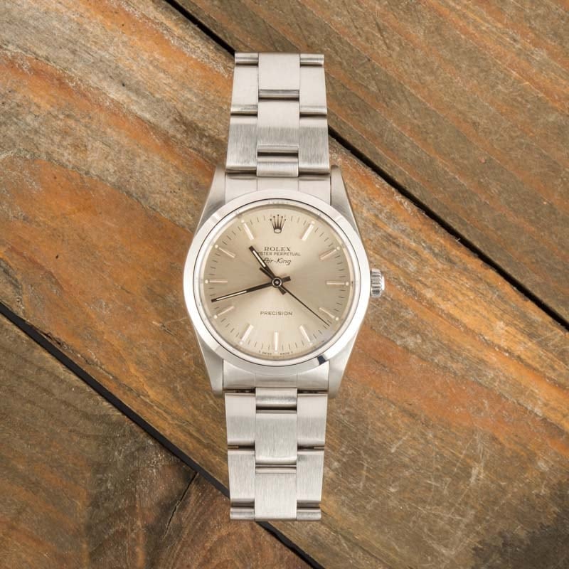 Rolex Air King 14000 Silver Dial