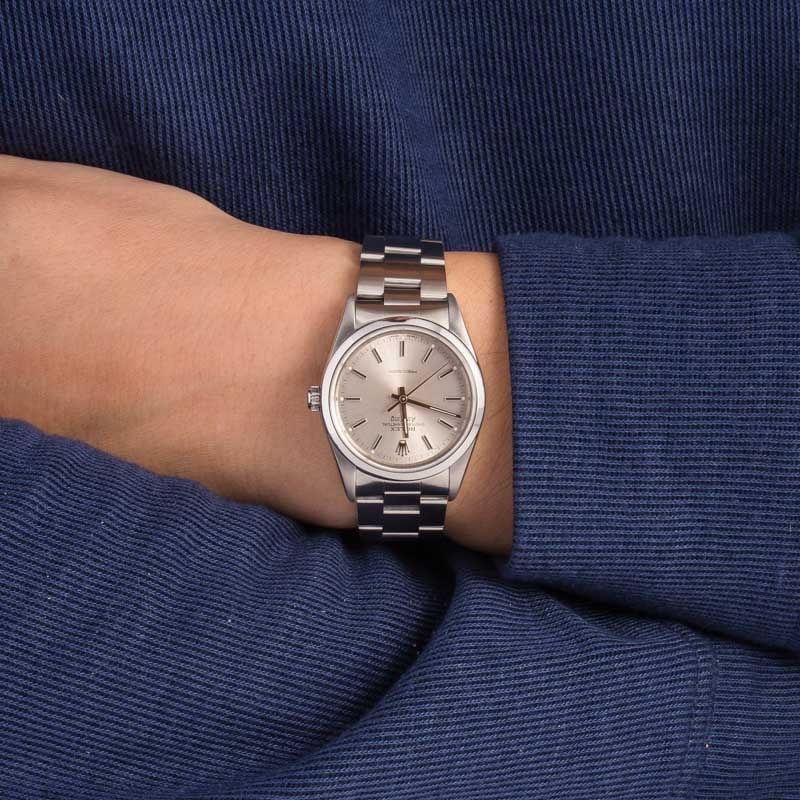 Rolex Air King 14000 Silver Dial Oyster Band