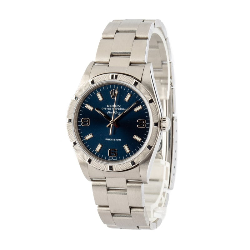 Rolex Air-King 14010 Blue Arabic