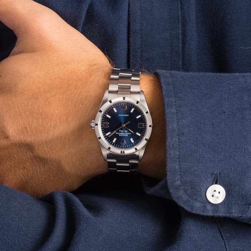 Rolex Air-King 14010 Blue Arabic