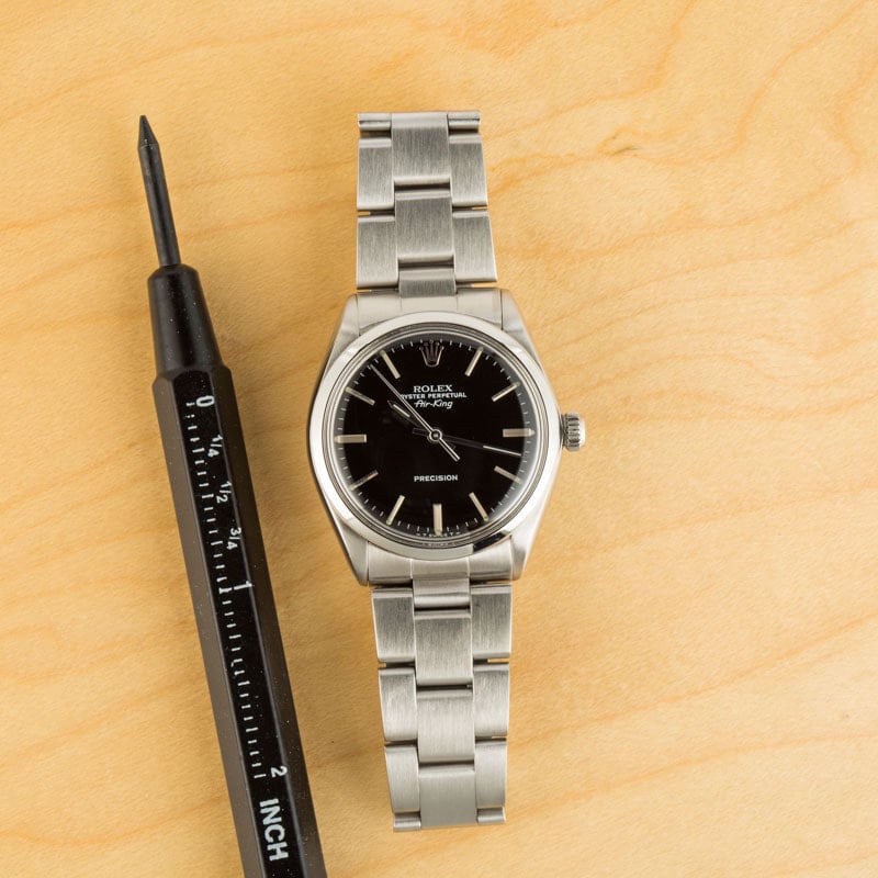 Used Rolex Air-King 5500 Black Dial