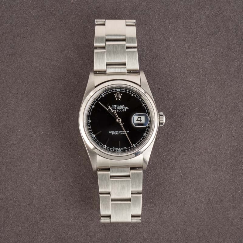 Rolex Datejust 16200 Black Dial