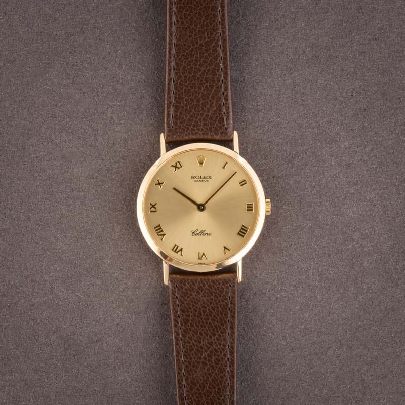 Pre-Owned Rolex Cellini 4112 Champagne Dial