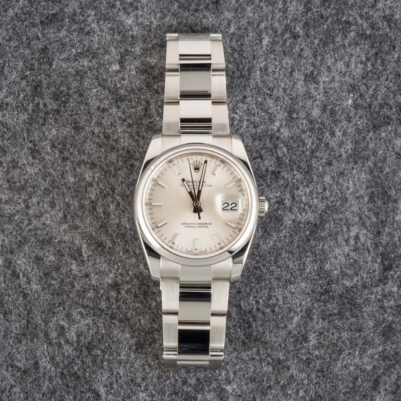 Pre-owned Rolex Date 115200 Stainless Steel