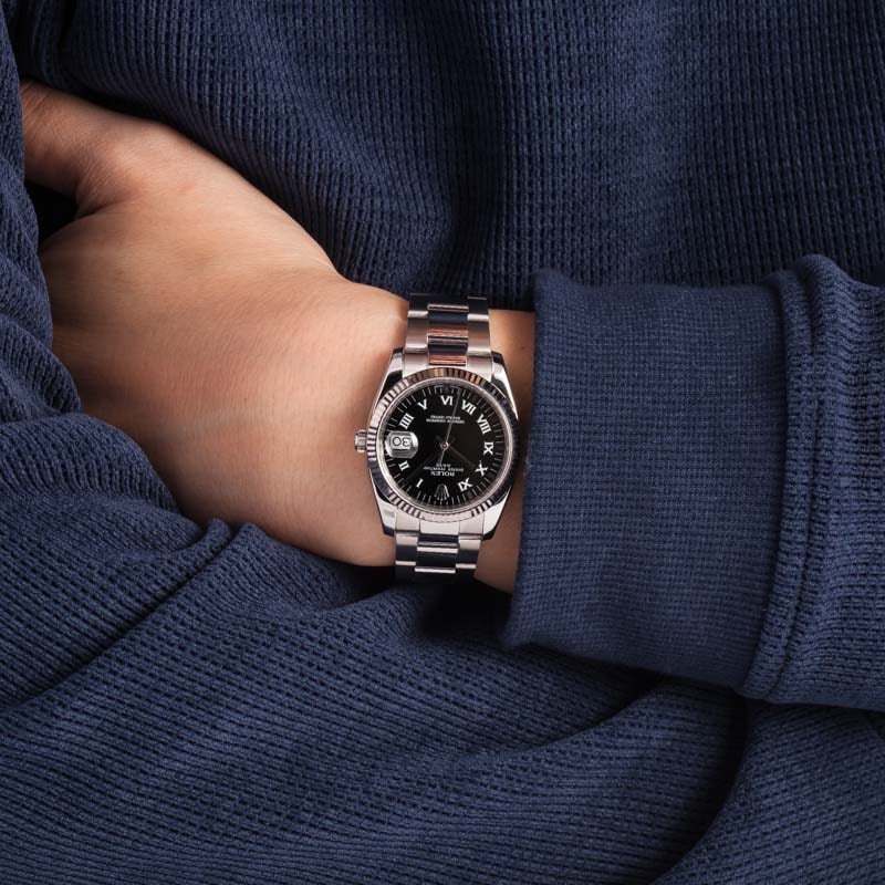 Rolex Date 115234 Black Dial