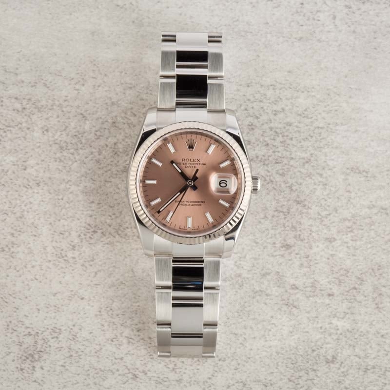 Pre-owned Rolex Date 115234 Stainless Steel