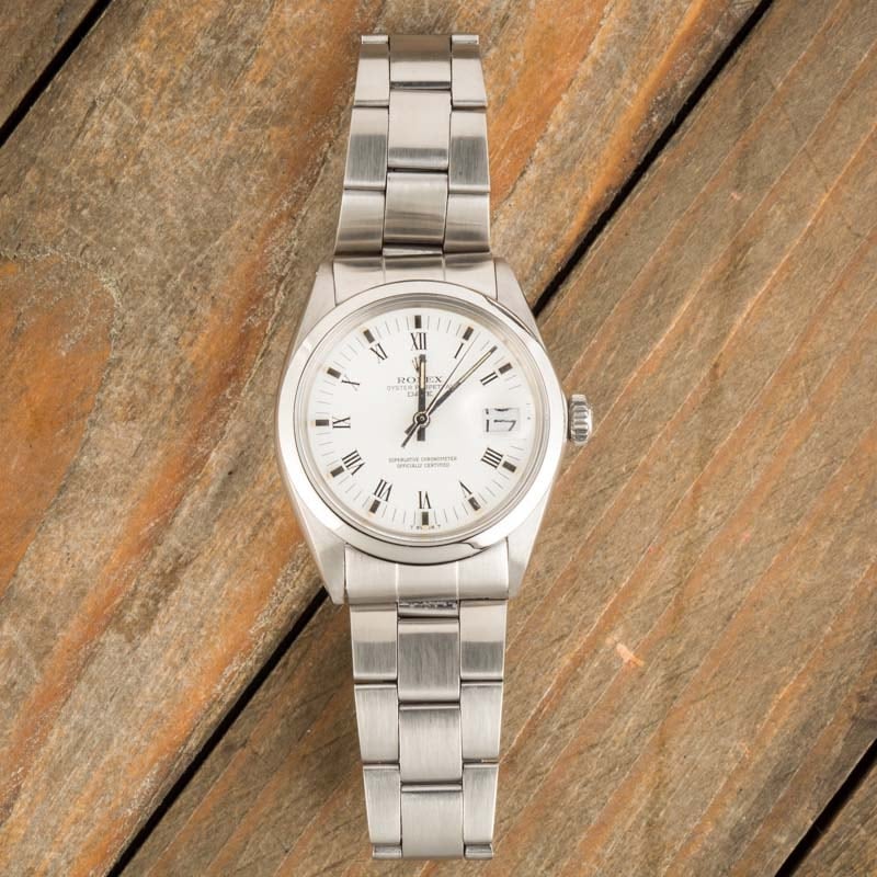 Rolex Date 1500 White Dial