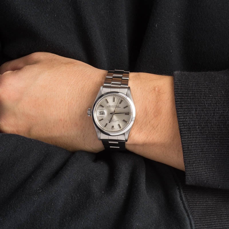 Used Rolex Date 1500 Silver Dial