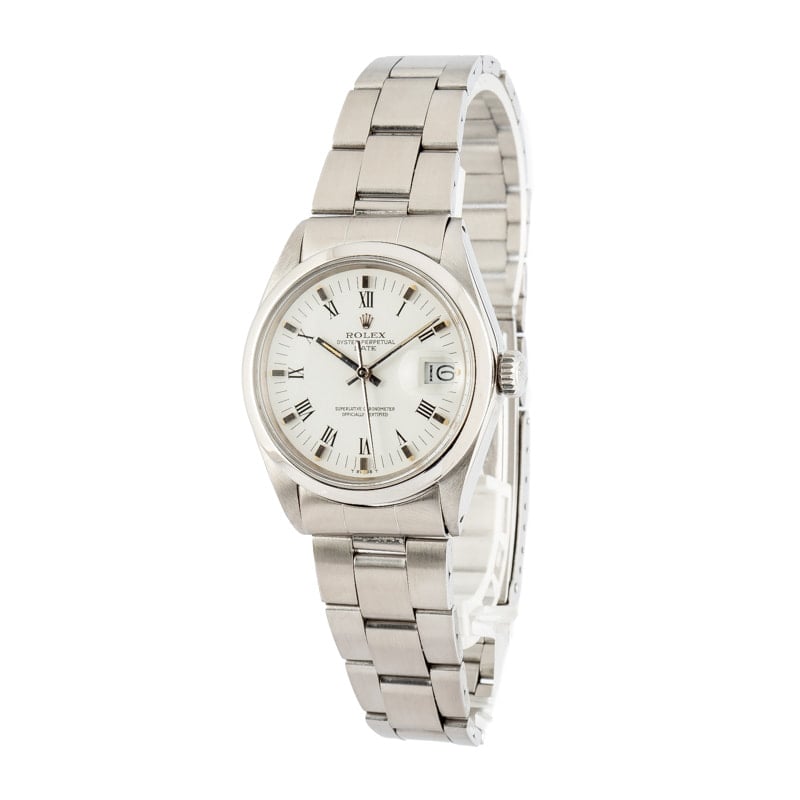 Rolex Date 1500 White Dial