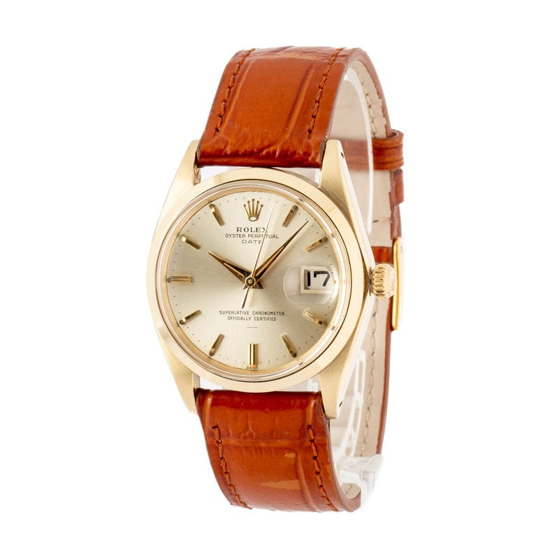 Used Rolex Date 1500 Yellow Gold