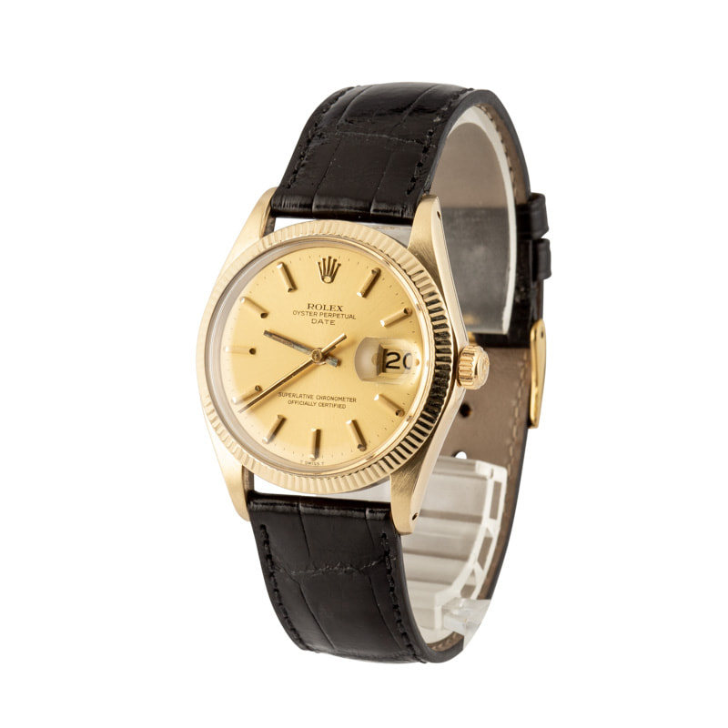 Pre Owned Rolex Date 1503 Champagne Dial