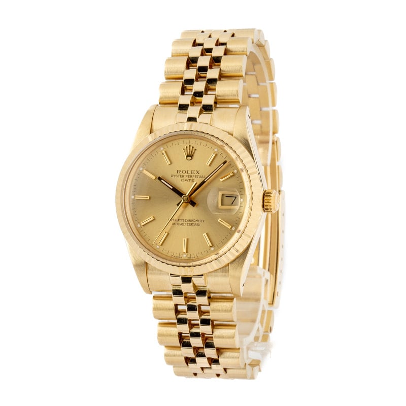 Buy Used Rolex Date 15037 | Bob's Watches - Sku: 162953