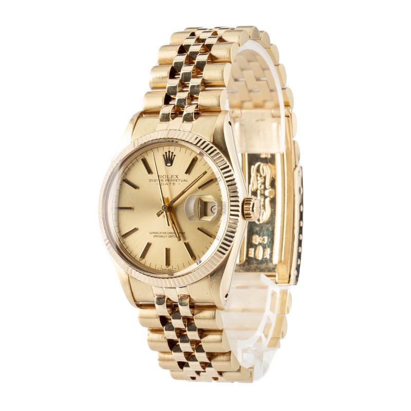 Rolex Date Ref 15037 Yellow Gold