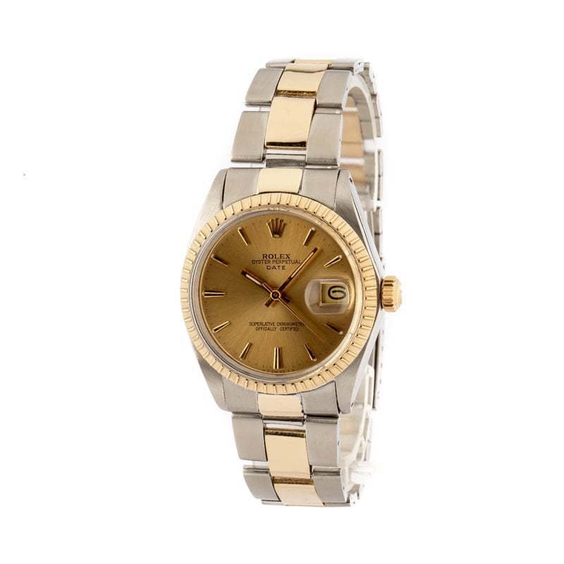 Rolex Date 1505 Champagne Dial