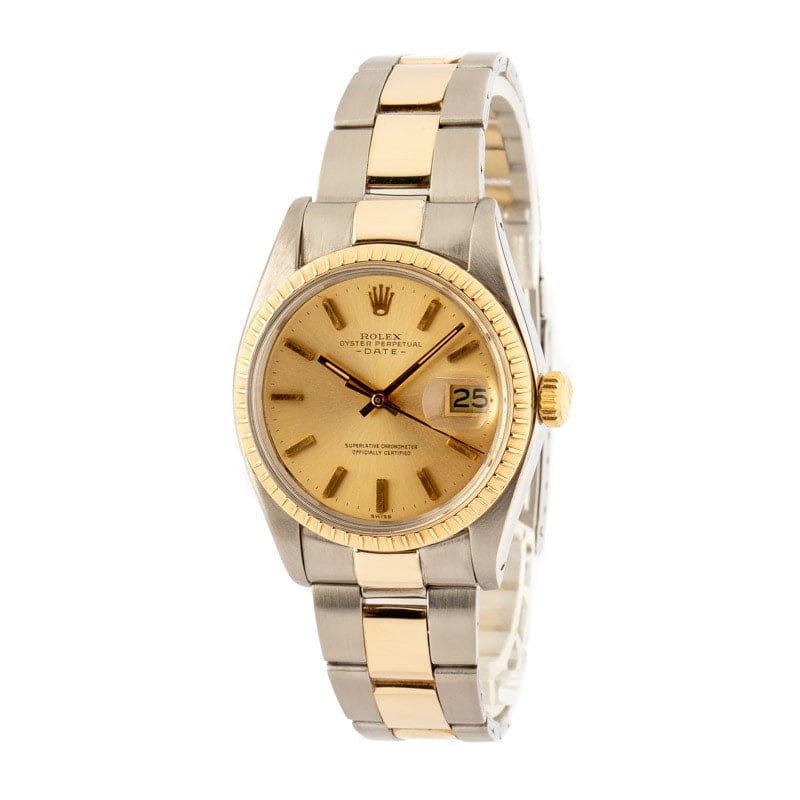 Vintage Rolex Date 1505 Champagne Dial