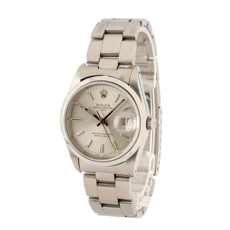 Used Rolex Date 15200 Silver Dial