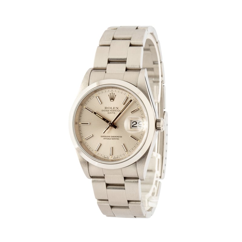 Rolex Date 15200 Silver Dial