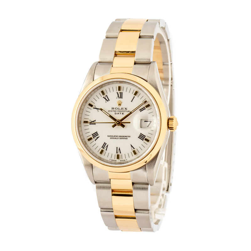 Rolex Date 15203 White Dial