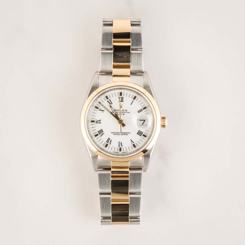 Rolex Date 15203 White Dial