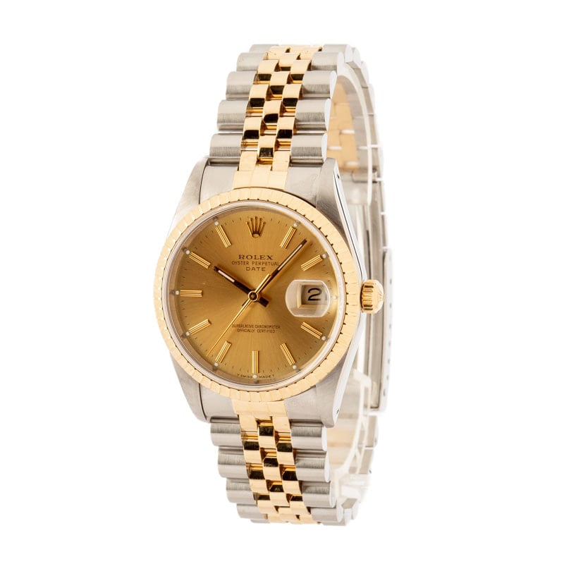 Rolex Oyster Perpetual Date 15223 Two-Tone