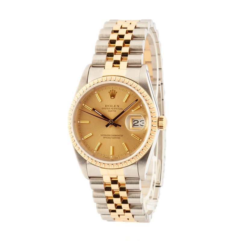 Rolex Date Ref 15223 Two Tone