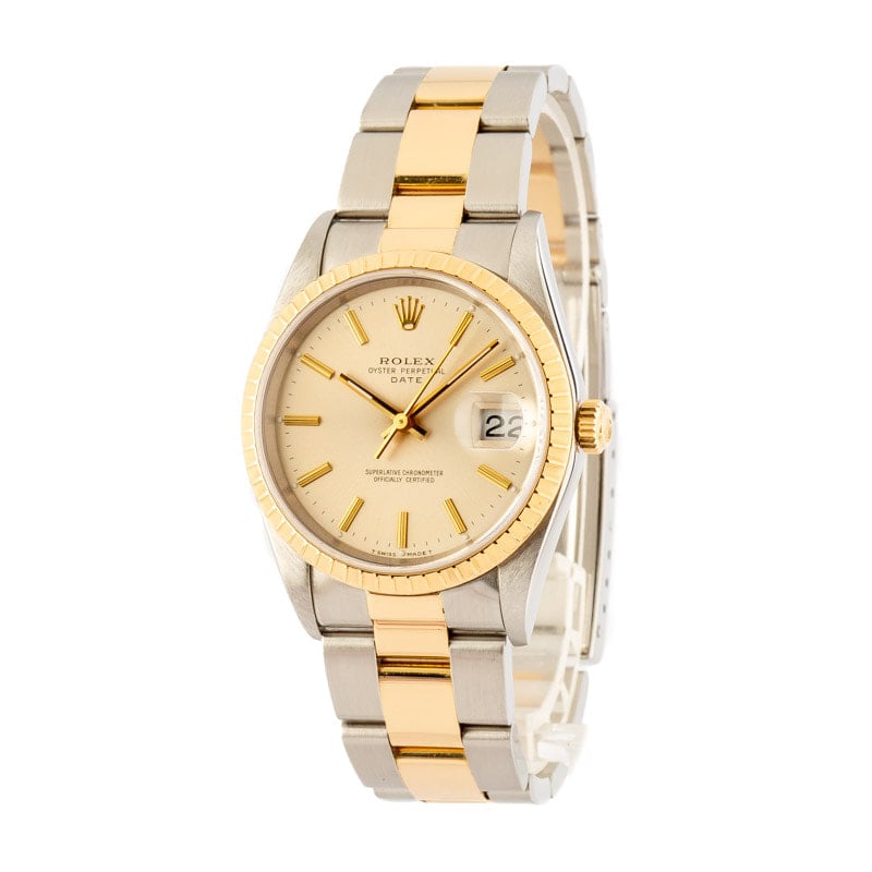 Rolex Date 15223 Two Tone Oyster Band