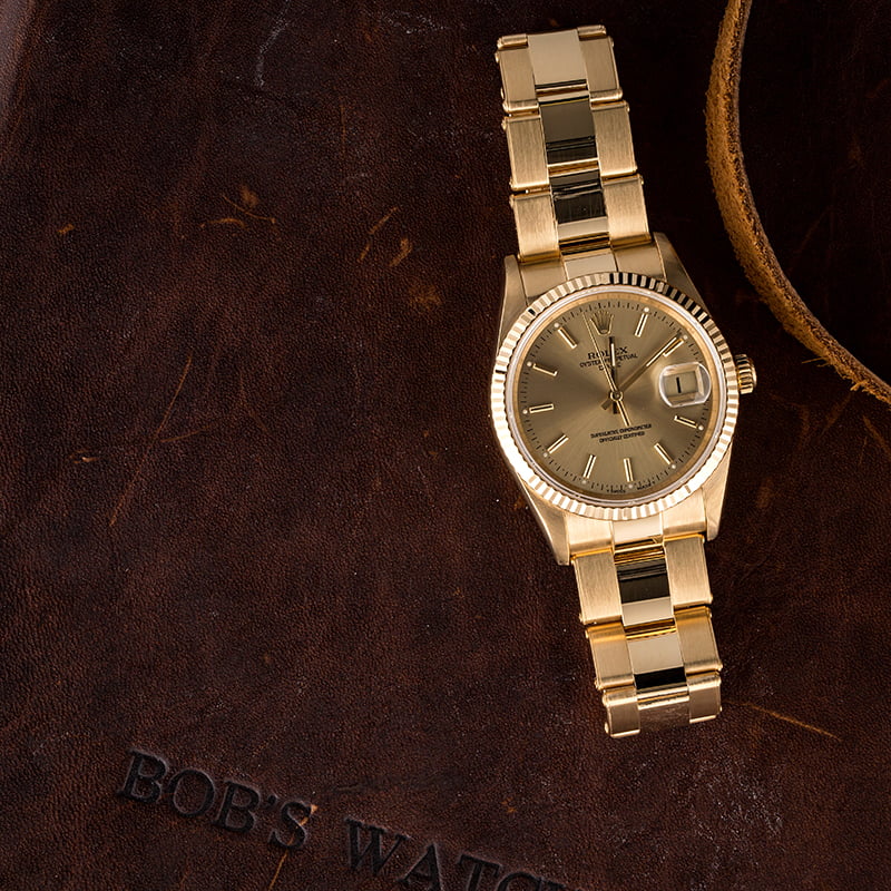 Used Rolex Date 15238 Oyster Rivet Bracelet