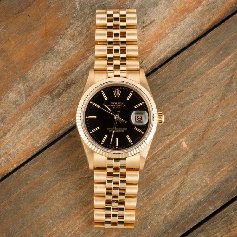 Rolex Date 15238 Yellow Gold