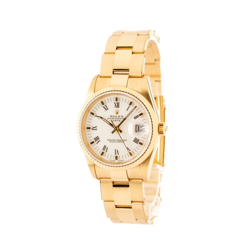 Rolex Date 15238 Yellow Gold